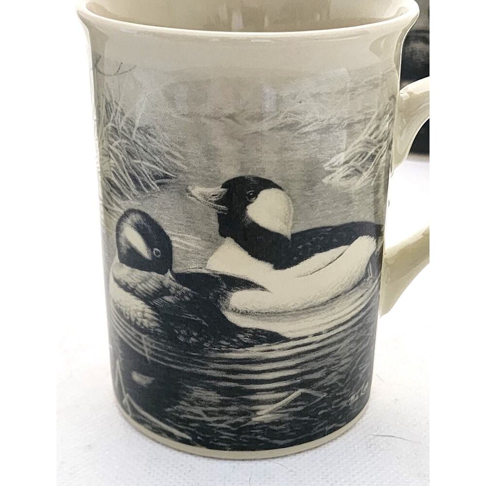 Cups/Mugs-Field & Stream-Vintage Look-Deer-Elk-Mallard-Wood Duck-8 oz-Set of 4 - Picture 4 of 16